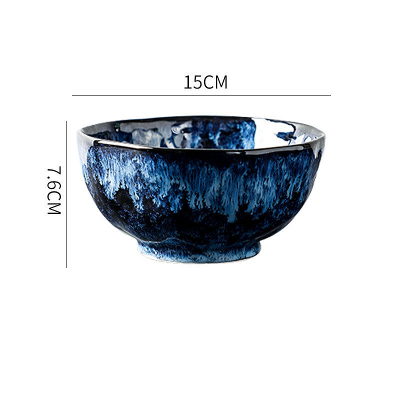 Blue Enchantress Tableware Set High-End Restaurant Plate Hotel Tableware