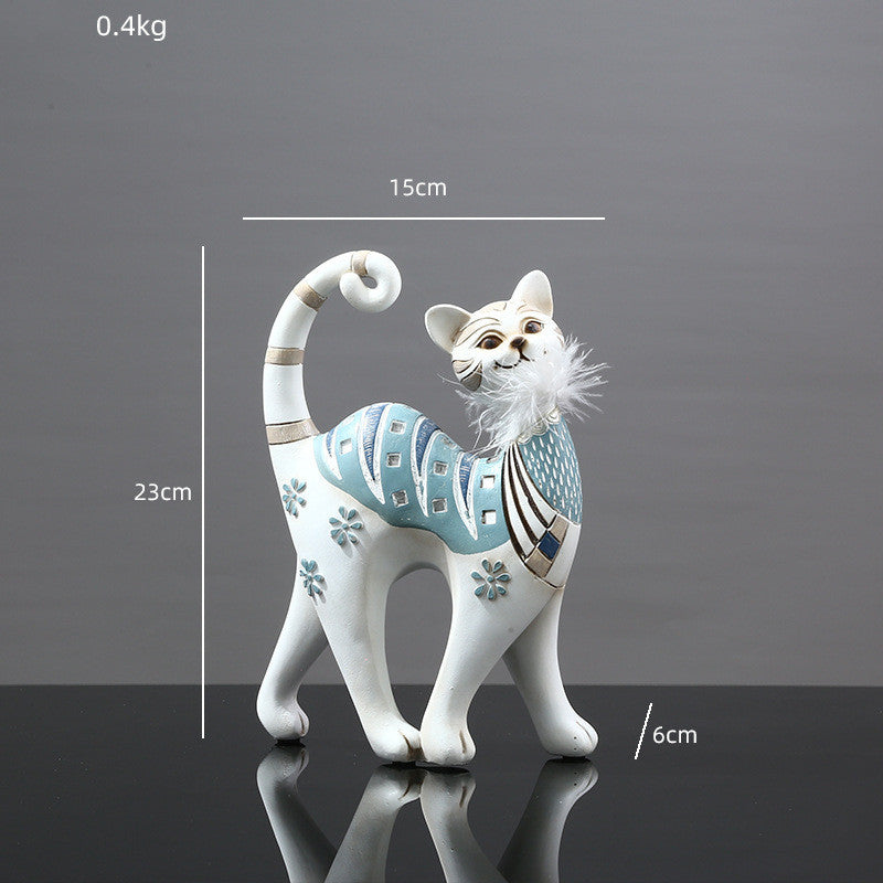 Cute Cat Ornaments, Creative Home Accessories, Living Room Crafts And Furnishings