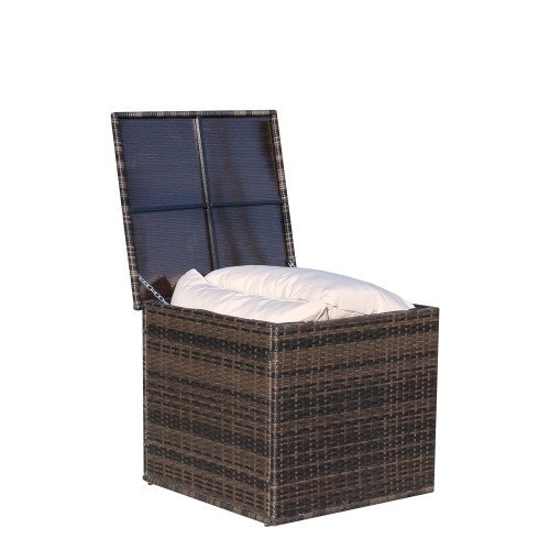 Wicker Patio Furniture Storage Box