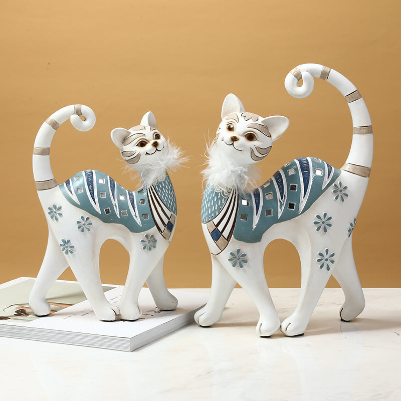 Cute Cat Ornaments, Creative Home Accessories, Living Room Crafts And Furnishings