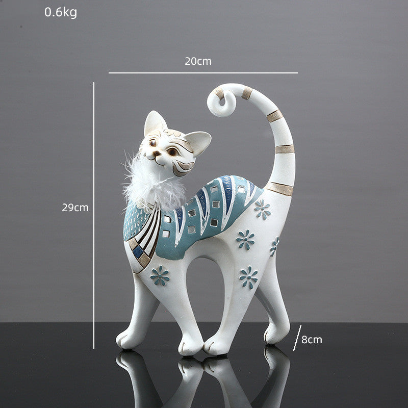 Cute Cat Ornaments, Creative Home Accessories, Living Room Crafts And Furnishings