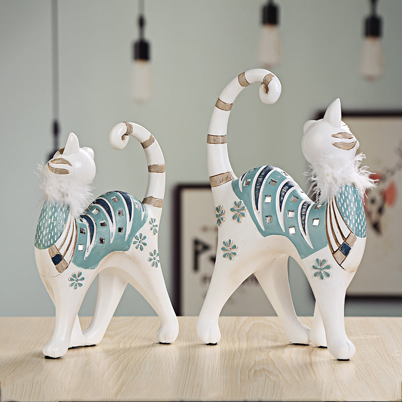 Cute Cat Ornaments, Creative Home Accessories, Living Room Crafts And Furnishings